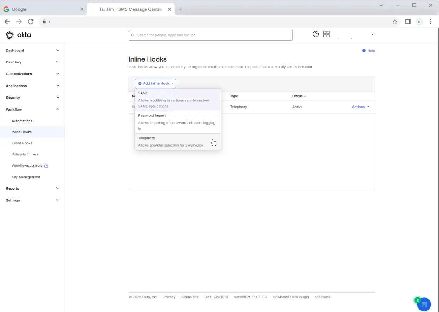 Okta SMS integration with secure OTP delivery platform