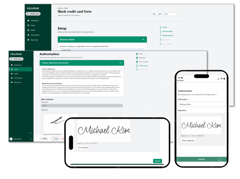 Secure digital forms with workflow and approvals | Fujifilm DMS